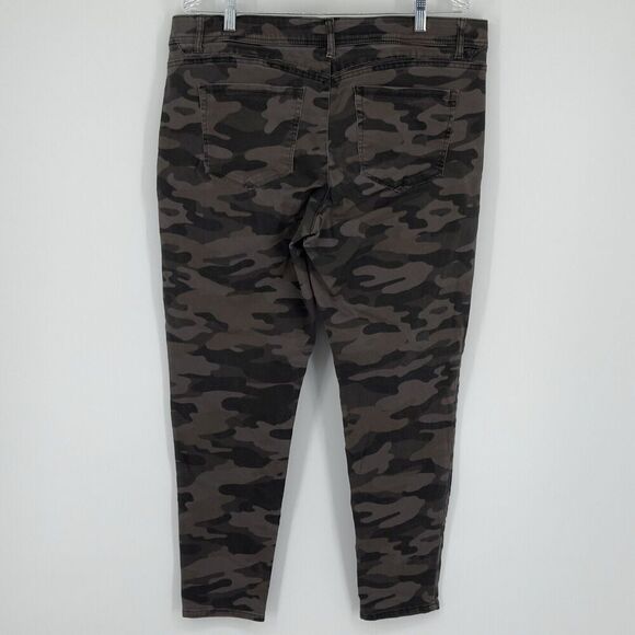 DEMOCRACY JEANS "Ab"solution Booty Lift Jegging Camo Print Stretch Womens Sz 16 - Picture 10 of 15